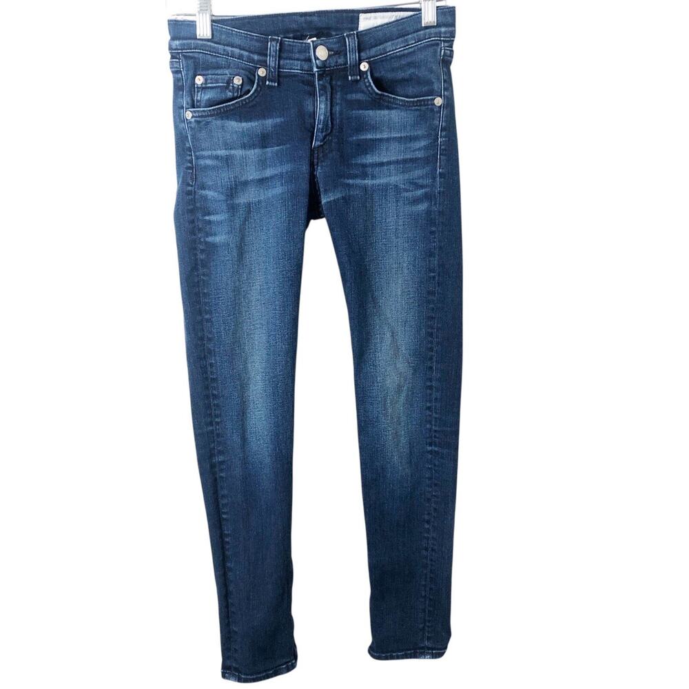 Rag & Bone Women's Skinny Low-Rise Zipper Capri Jeans Size 25